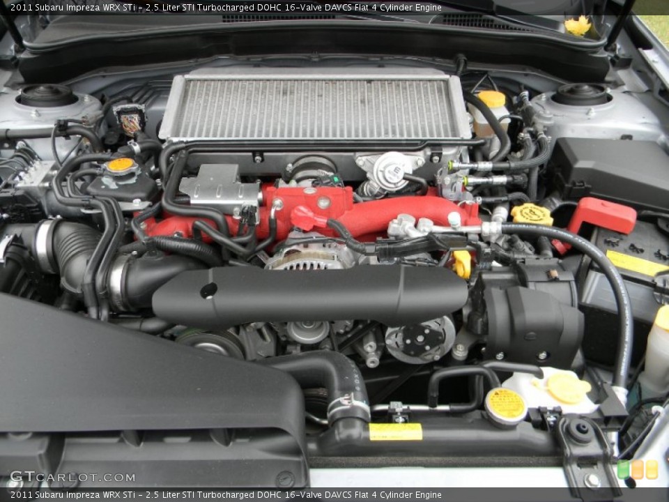 2.5 Liter STI Turbocharged DOHC 16-Valve DAVCS Flat 4 Cylinder Engine for the 2011 Subaru Impreza #73396175