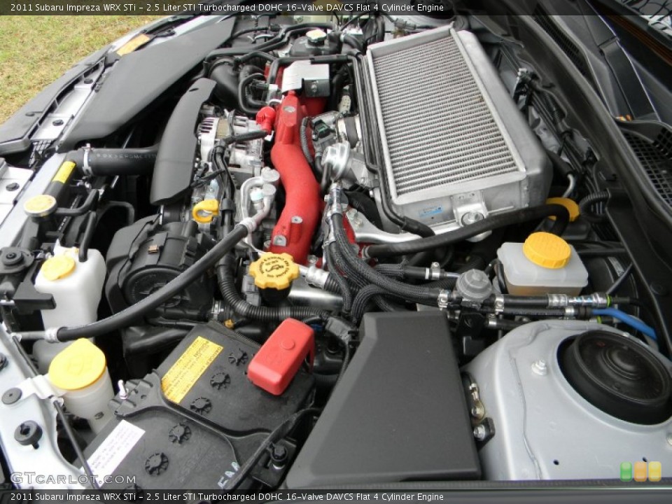 2.5 Liter STI Turbocharged DOHC 16-Valve DAVCS Flat 4 Cylinder Engine for the 2011 Subaru Impreza #73396219