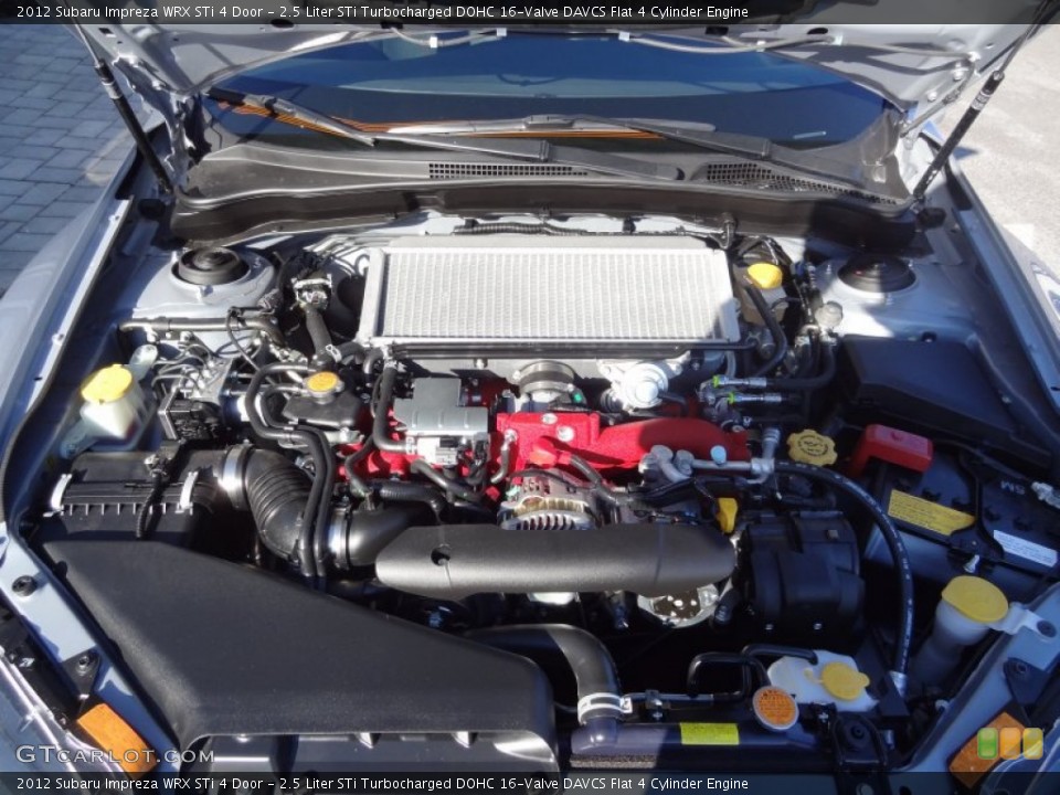 2.5 Liter STi Turbocharged DOHC 16-Valve DAVCS Flat 4 Cylinder Engine for the 2012 Subaru Impreza #73404548
