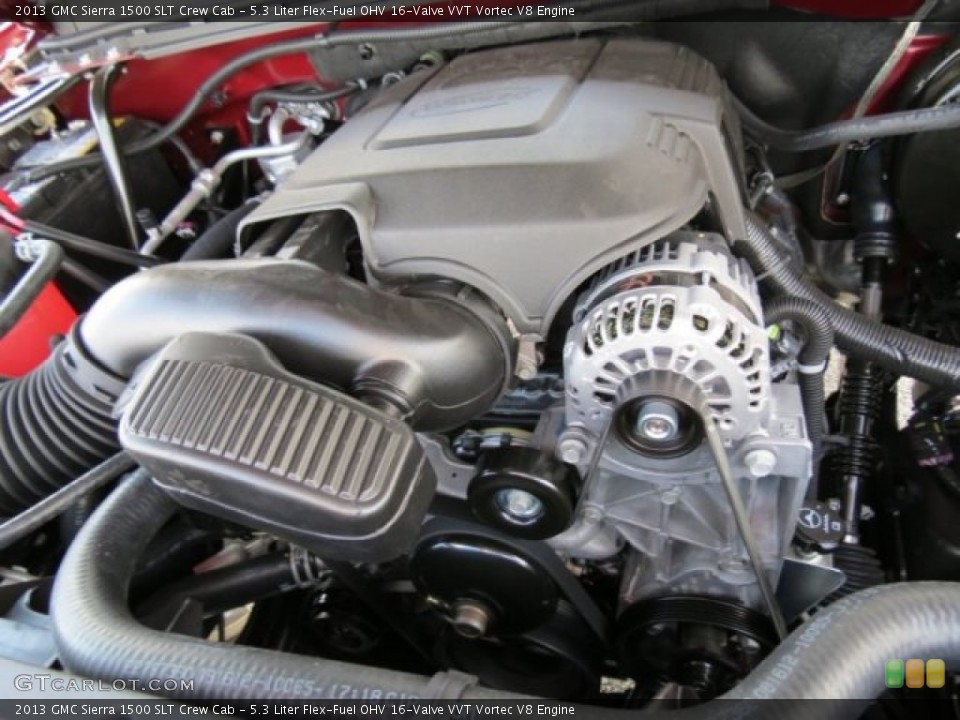 5.3 Liter Flex-Fuel OHV 16-Valve VVT Vortec V8 Engine for the 2013 GMC Sierra 1500 #73411454