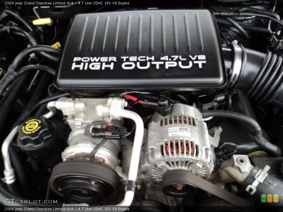4.7 Liter SOHC 16V V8 Engine for the 2004 Jeep Grand Cherokee #73413020