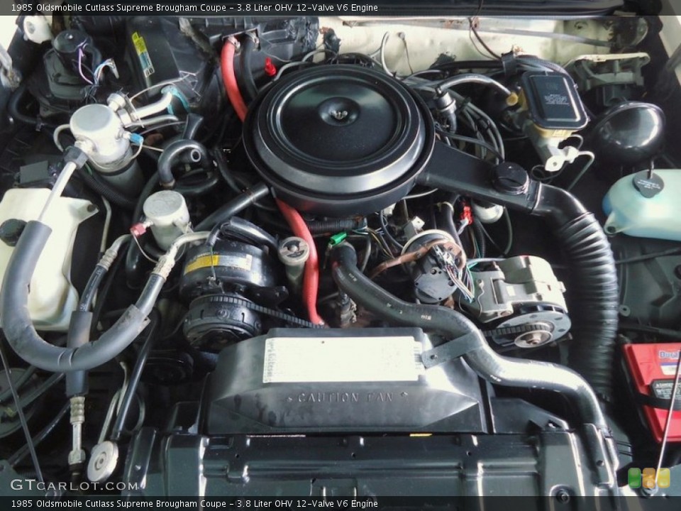 3.8 Liter OHV 12-Valve V6 1985 Oldsmobile Cutlass Supreme Engine