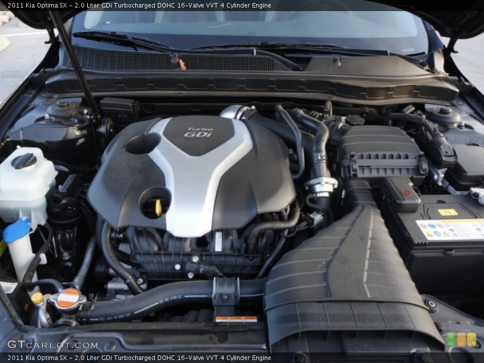2.0 Liter GDi Turbocharged DOHC 16-Valve VVT 4 Cylinder Engine for the 2011 Kia Optima #73433981