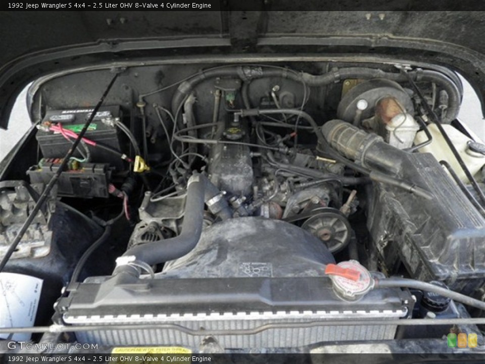 2.5 Liter OHV 8-Valve 4 Cylinder Engine for the 1992 Jeep Wrangler #73443917
