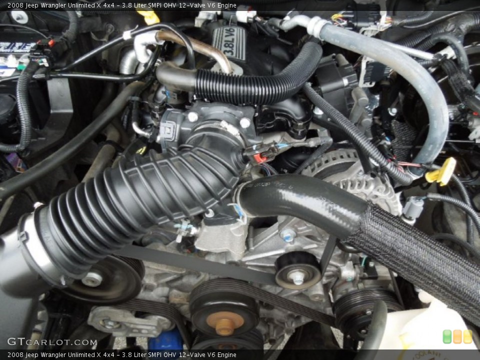 3.8 Liter SMPI OHV 12Valve V6 Engine for the 2008 Jeep