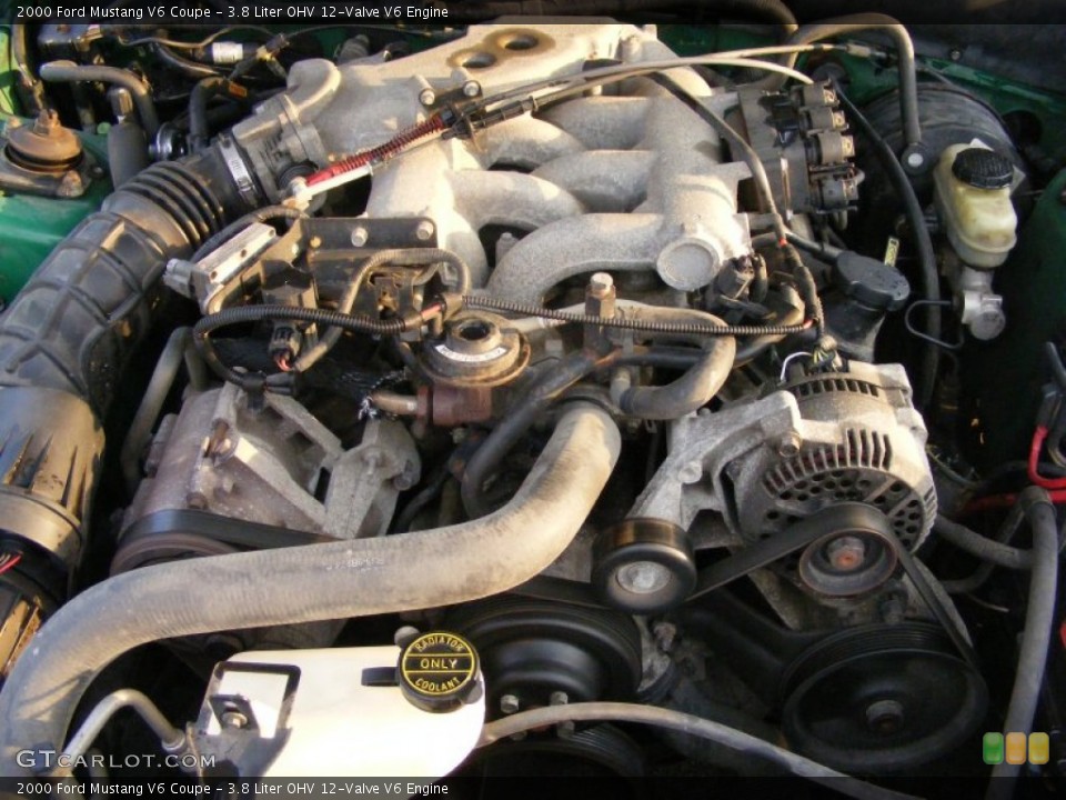 3.8 Liter OHV 12-Valve V6 Engine for the 2000 Ford Mustang #73485917
