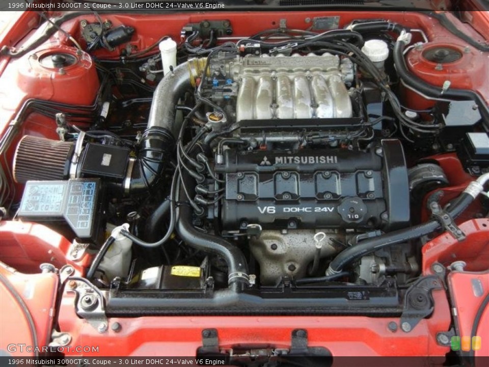 3.0 Liter DOHC 24-Valve V6 Engine for the 1996 Mitsubishi 3000GT #73496819