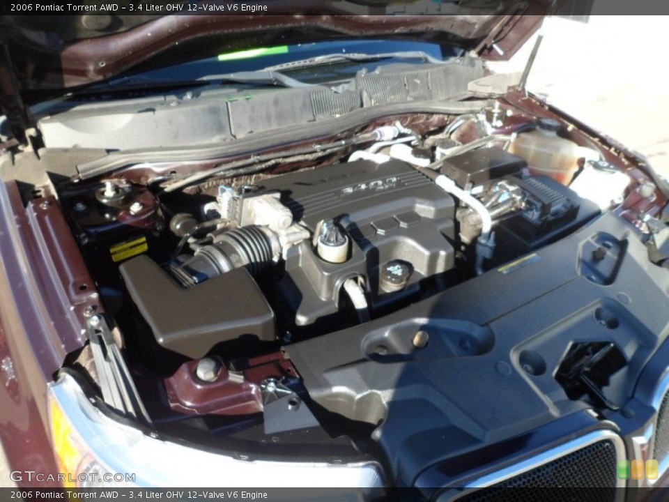 3.4 Liter OHV 12-Valve V6 Engine for the 2006 Pontiac Torrent #73503044