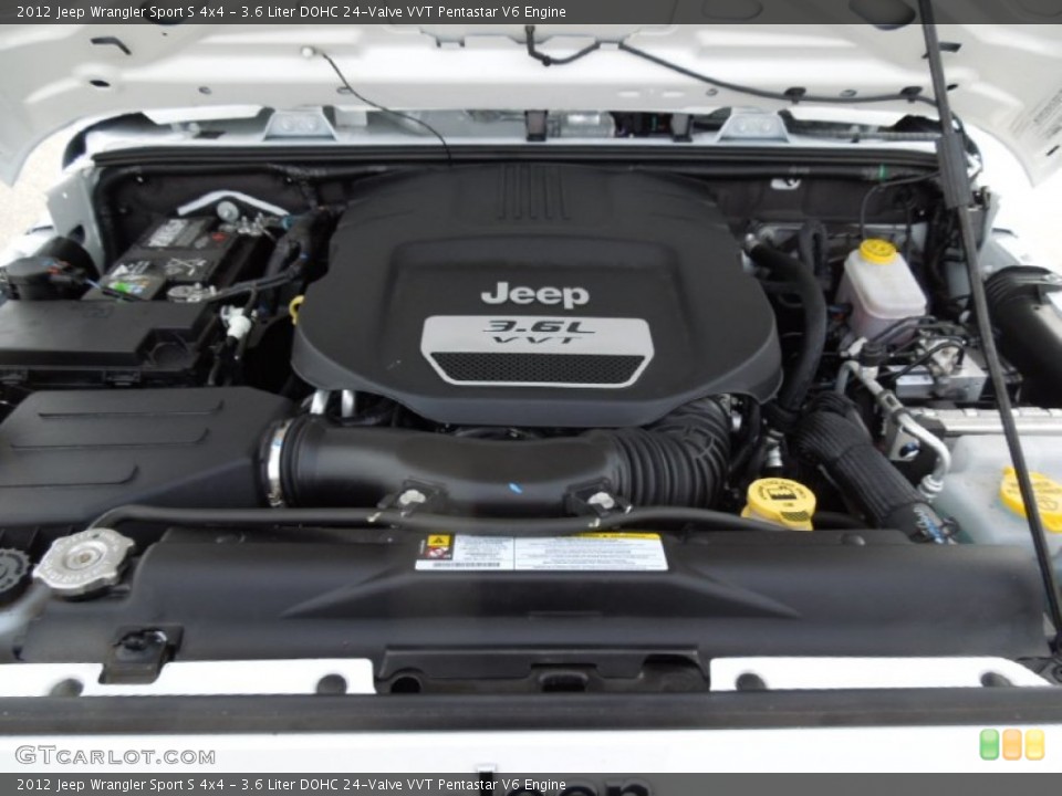 3.6 Liter DOHC 24-Valve VVT Pentastar V6 Engine for the 2012 Jeep Wrangler #73576142