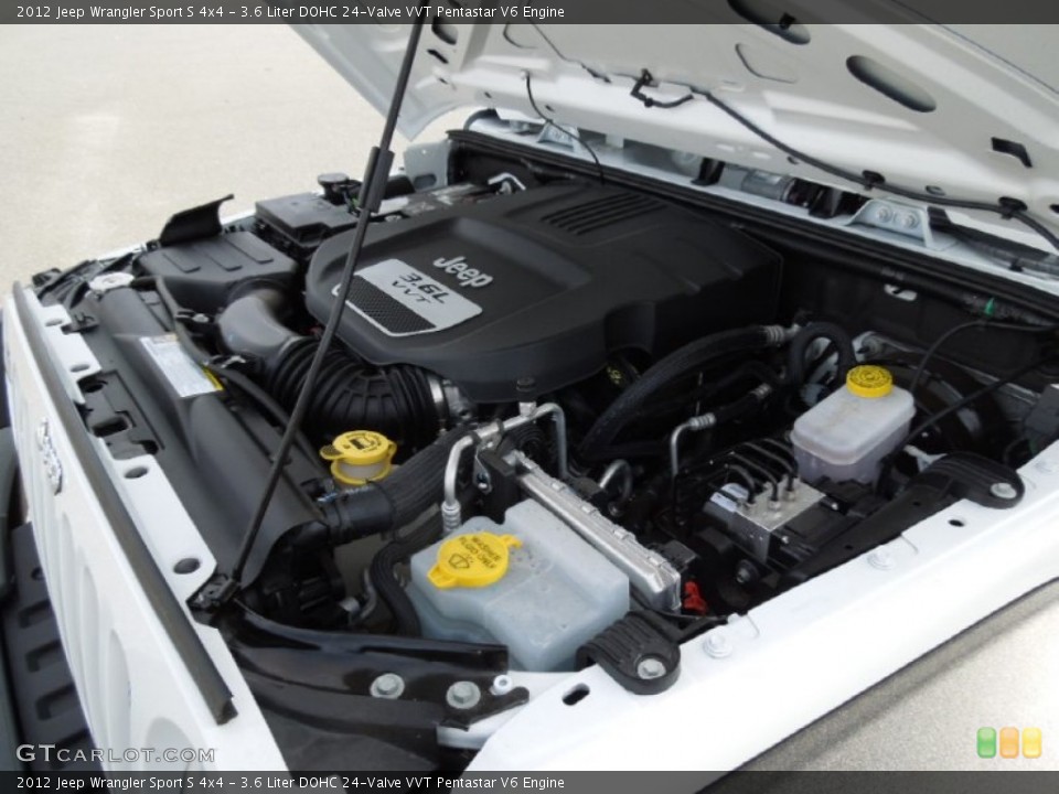 3.6 Liter DOHC 24-Valve VVT Pentastar V6 Engine for the 2012 Jeep Wrangler #73576154