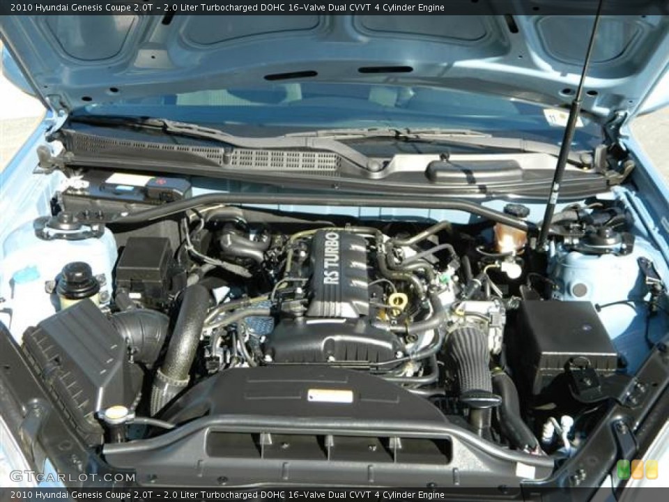 2.0 Liter Turbocharged DOHC 16-Valve Dual CVVT 4 Cylinder Engine for the 2010 Hyundai Genesis Coupe #73619216
