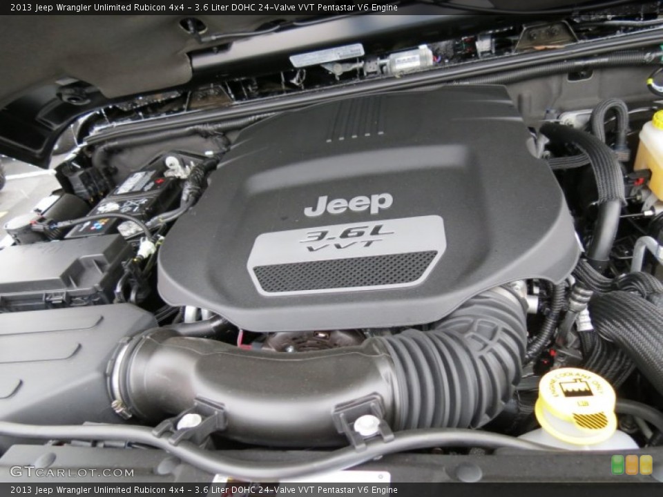 3.6 Liter DOHC 24-Valve VVT Pentastar V6 Engine for the 2013 Jeep Wrangler Unlimited #73625636