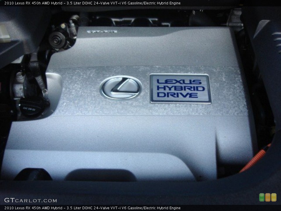 3.5 Liter DOHC 24-Valve VVT-i V6 Gasoline/Electric Hybrid 2010 Lexus RX Engine