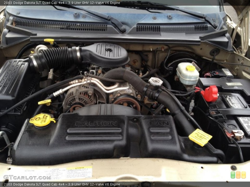 3.9 Liter OHV 12-Valve V6 Engine for the 2003 Dodge Dakota #73645260