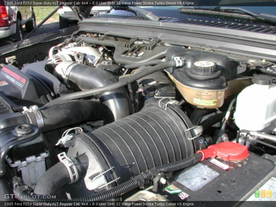 6.0 Liter OHV 32 Valve Power Stroke Turbo Diesel V8 Engine for the 2005 Ford F250 Super Duty #73651910