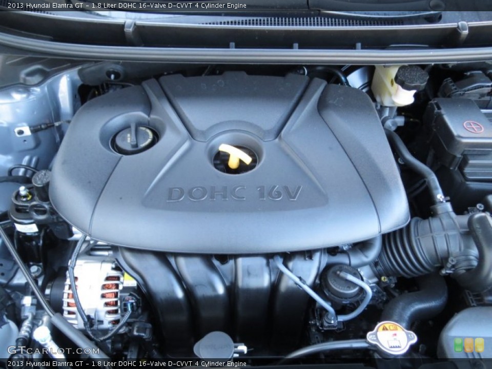 1.8 Liter DOHC 16-Valve D-CVVT 4 Cylinder Engine for the 2013 Hyundai Elantra #73654323