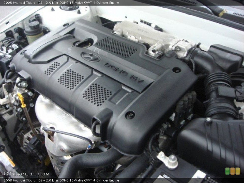 2.0 Liter DOHC 16-Valve CVVT 4 Cylinder 2008 Hyundai Tiburon Engine