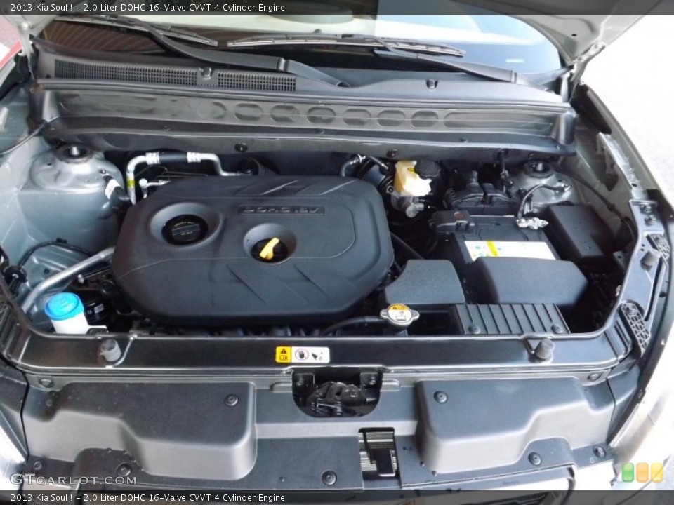 2.0 Liter DOHC 16-Valve CVVT 4 Cylinder 2013 Kia Soul Engine