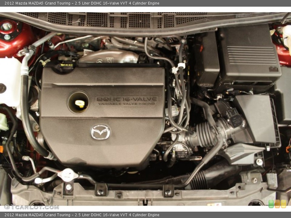 2.5 Liter DOHC 16-Valve VVT 4 Cylinder 2012 Mazda MAZDA5 Engine