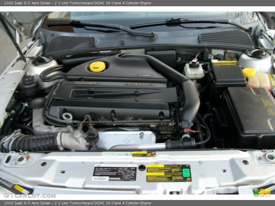 2.3 Liter Turbocharged DOHC 16-Valve 4 Cylinder 2003 Saab 9-5 Engine