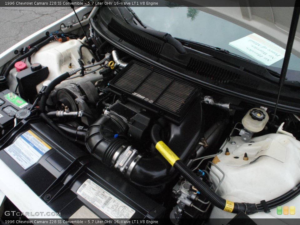 5.7 Liter OHV 16-Valve LT1 V8 Engine for the 1996 Chevrolet Camaro #73697886