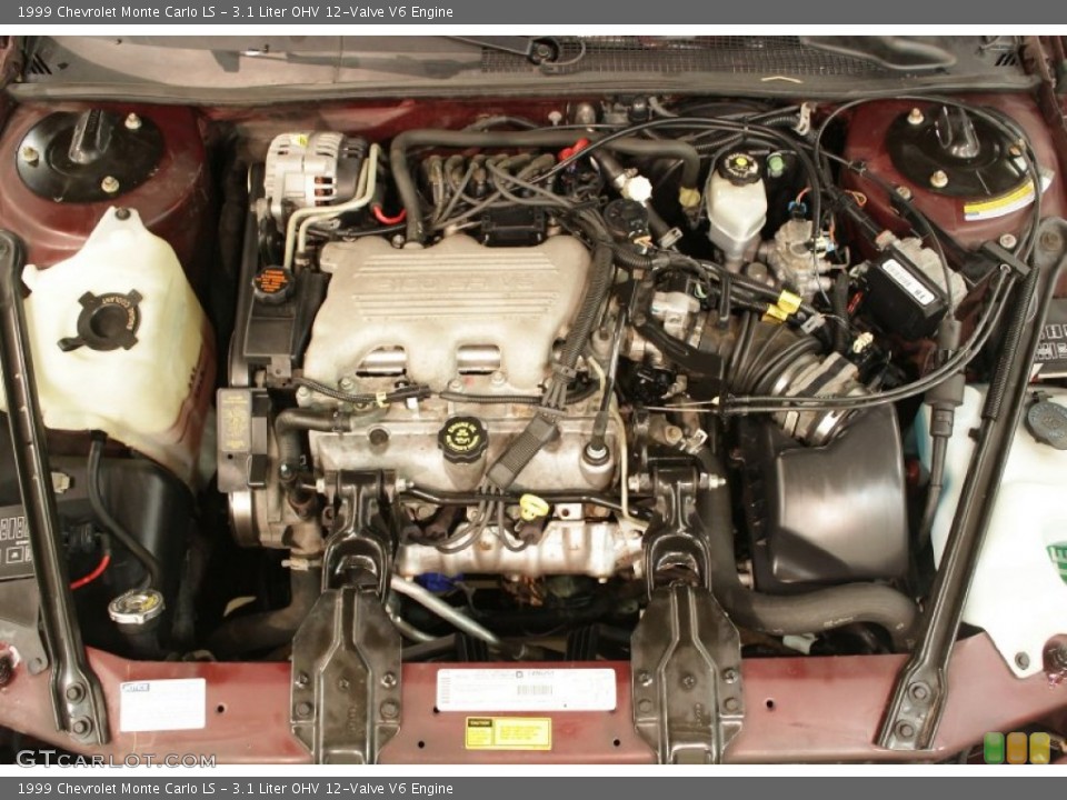3.1 Liter OHV 12-Valve V6 1999 Chevrolet Monte Carlo Engine