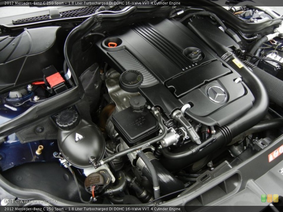 1.8 Liter Turbocharged DI DOHC 16-Valve VVT 4 Cylinder Engine for the 2012 Mercedes-Benz C #73733903