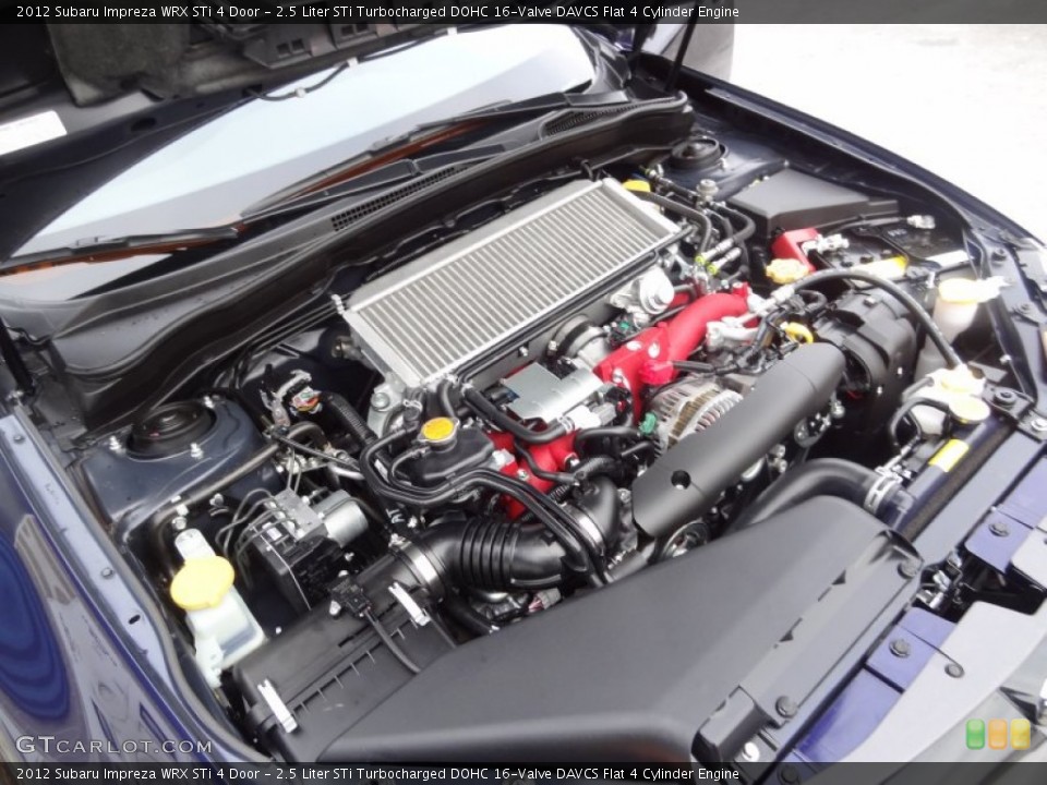 2.5 Liter STi Turbocharged DOHC 16-Valve DAVCS Flat 4 Cylinder Engine for the 2012 Subaru Impreza #73733986