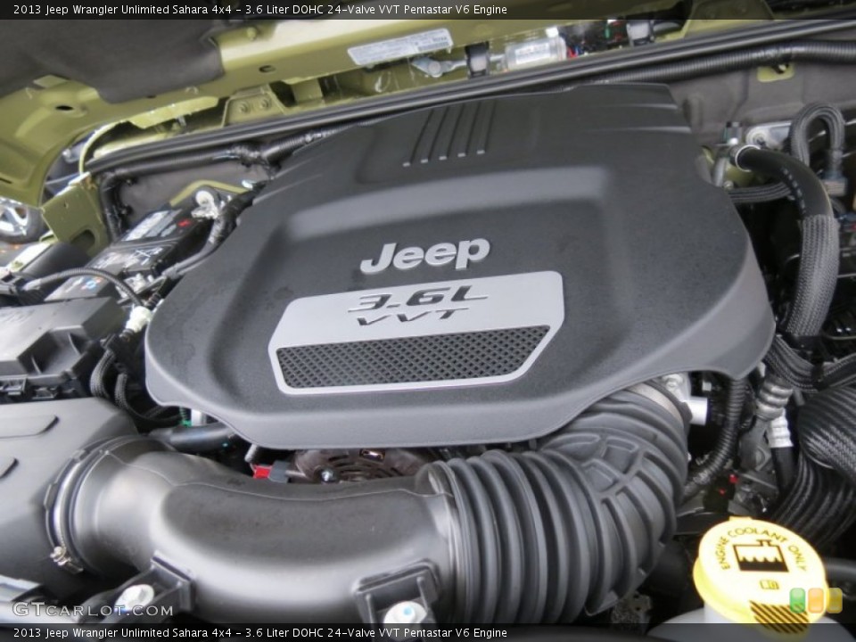 3.6 Liter DOHC 24-Valve VVT Pentastar V6 Engine for the 2013 Jeep Wrangler Unlimited #73735966