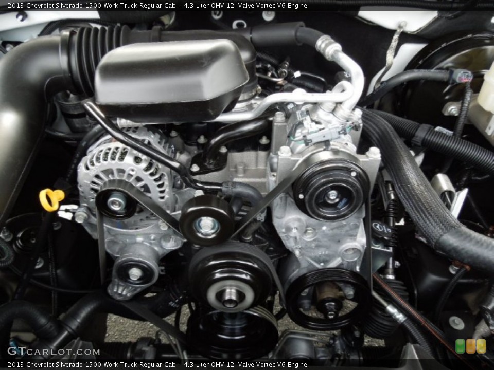 4.3 Liter OHV 12-Valve Vortec V6 Engine for the 2013 Chevrolet Silverado 1500 #73741345