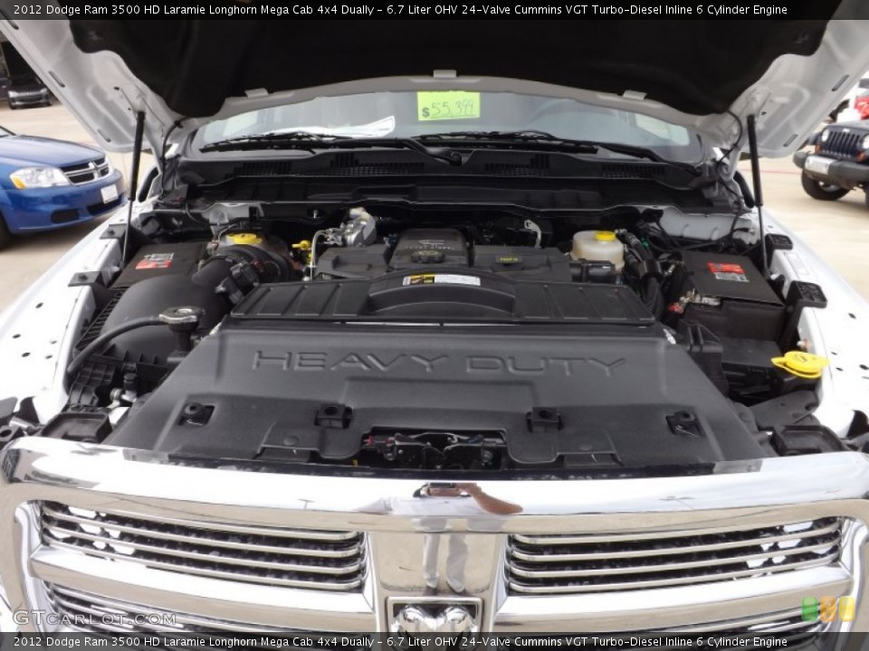 6.7 Liter OHV 24-Valve Cummins VGT Turbo-Diesel Inline 6 Cylinder Engine for the 2012 Dodge Ram 3500 HD #73741964