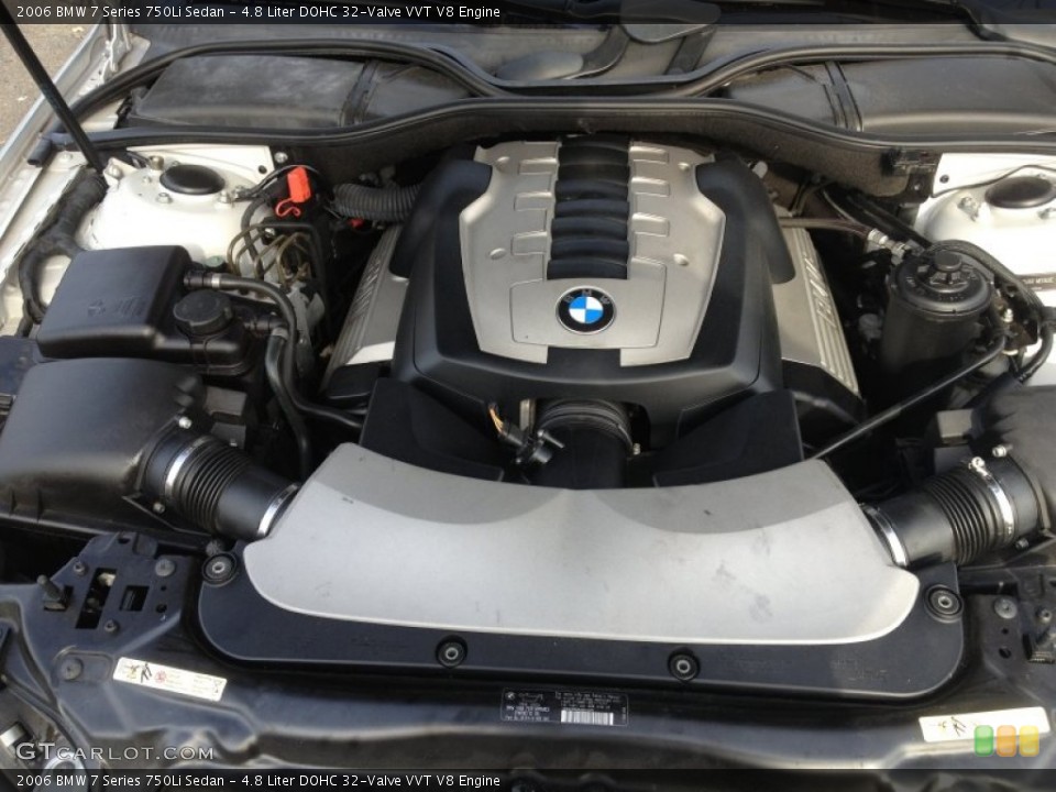 4.8 Liter DOHC 32-Valve VVT V8 Engine for the 2006 BMW 7 Series #73755882