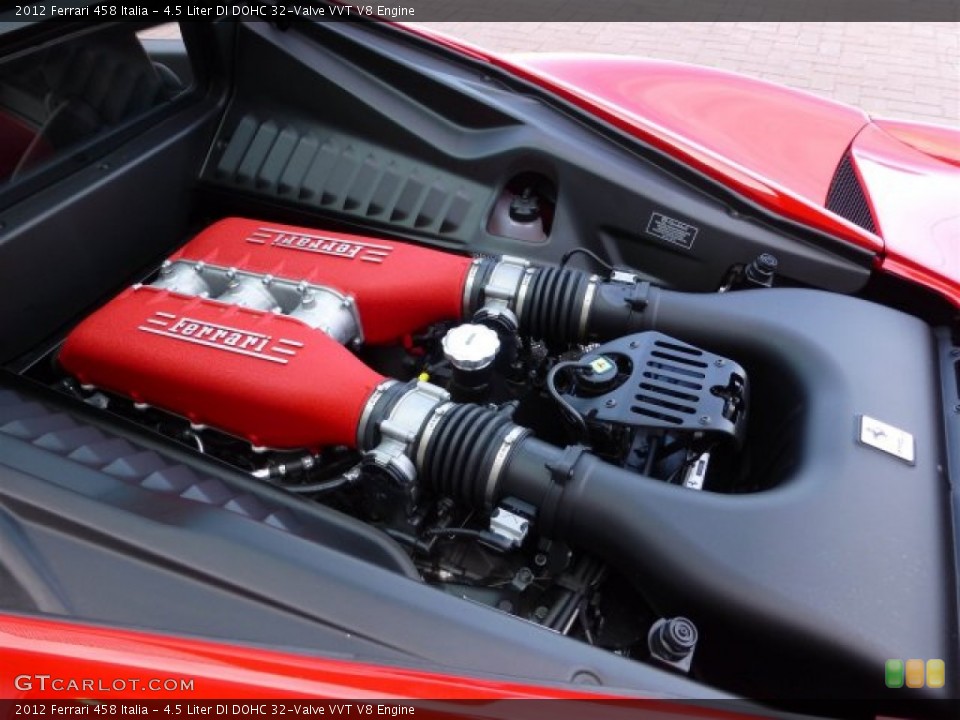 4.5 Liter DI DOHC 32-Valve VVT V8 Engine for the 2012 Ferrari 458 #73776216