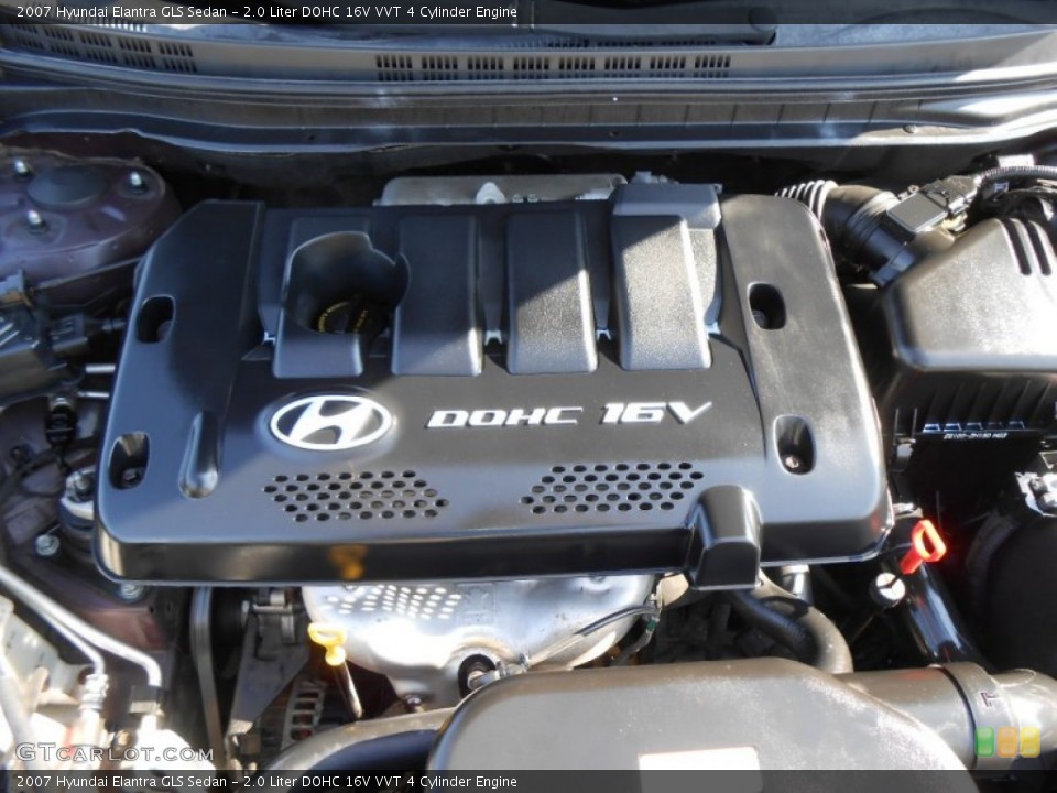 2.0 Liter DOHC 16V VVT 4 Cylinder Engine for the 2007 Hyundai Elantra #73803288