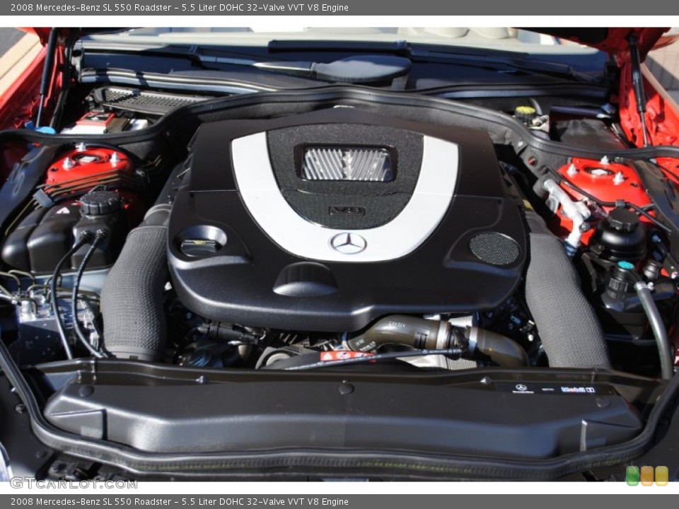 5.5 Liter DOHC 32-Valve VVT V8 Engine for the 2008 Mercedes-Benz SL #73818105