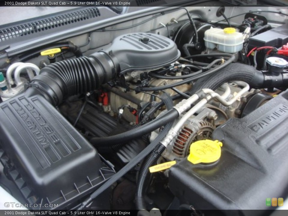 5.9 Liter OHV 16-Valve V8 Engine for the 2001 Dodge Dakota #73840454