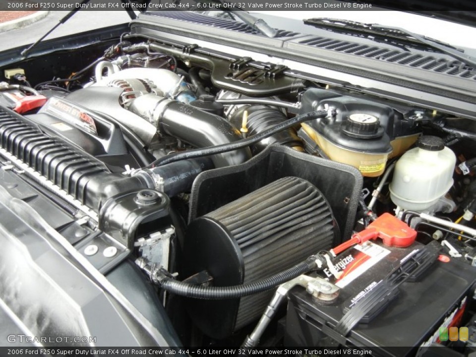 6.0 Liter OHV 32 Valve Power Stroke Turbo Diesel V8 Engine for the 2006 Ford F250 Super Duty #73860476