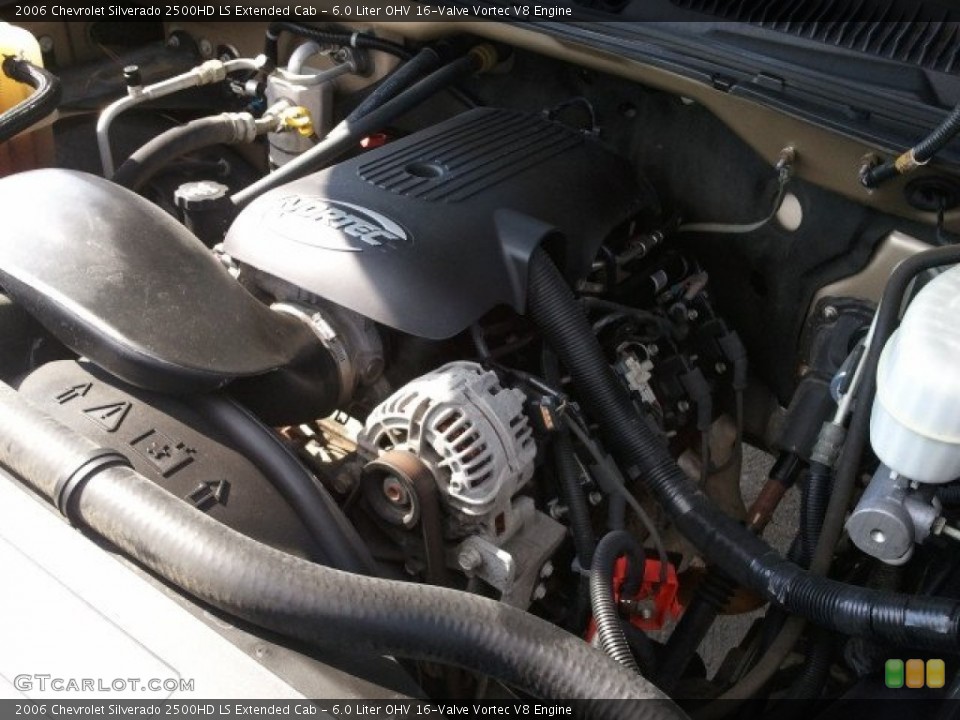 6.0 Liter OHV 16-Valve Vortec V8 Engine for the 2006 Chevrolet Silverado 2500HD #73870175