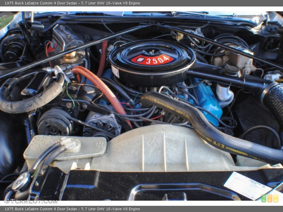 5.7 Liter OHV 16-Valve V8 1975 Buick LeSabre Engine