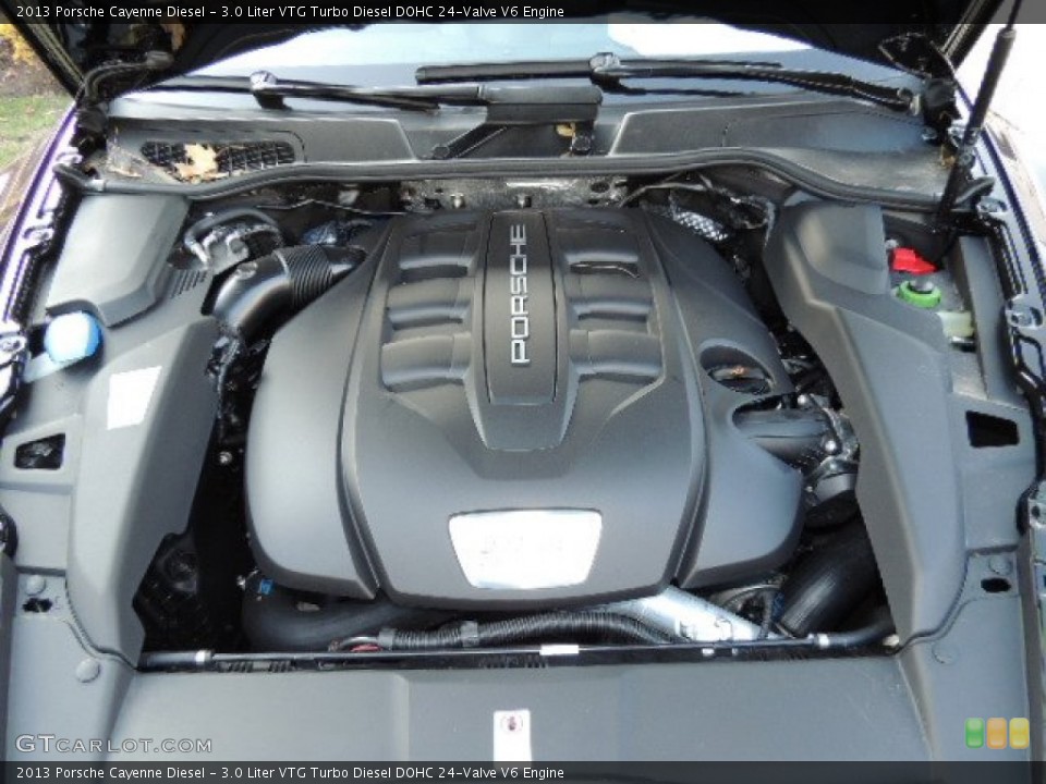 3.0 Liter VTG Turbo Diesel DOHC 24-Valve V6 2013 Porsche Cayenne Engine