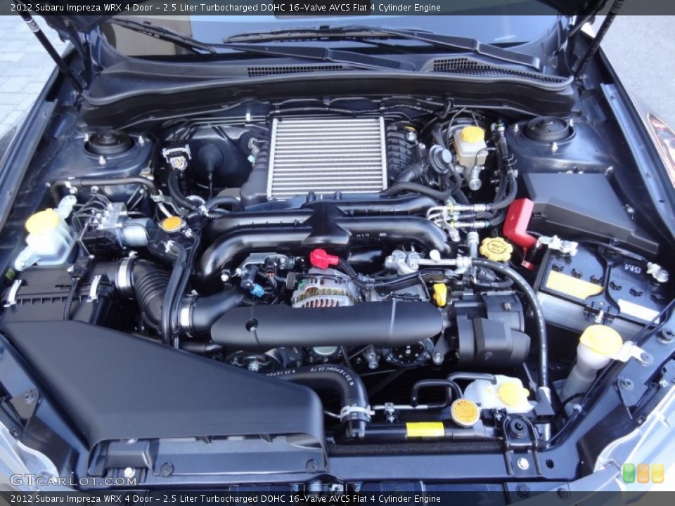 2.5 Liter Turbocharged DOHC 16-Valve AVCS Flat 4 Cylinder Engine for the 2012 Subaru Impreza #73935697