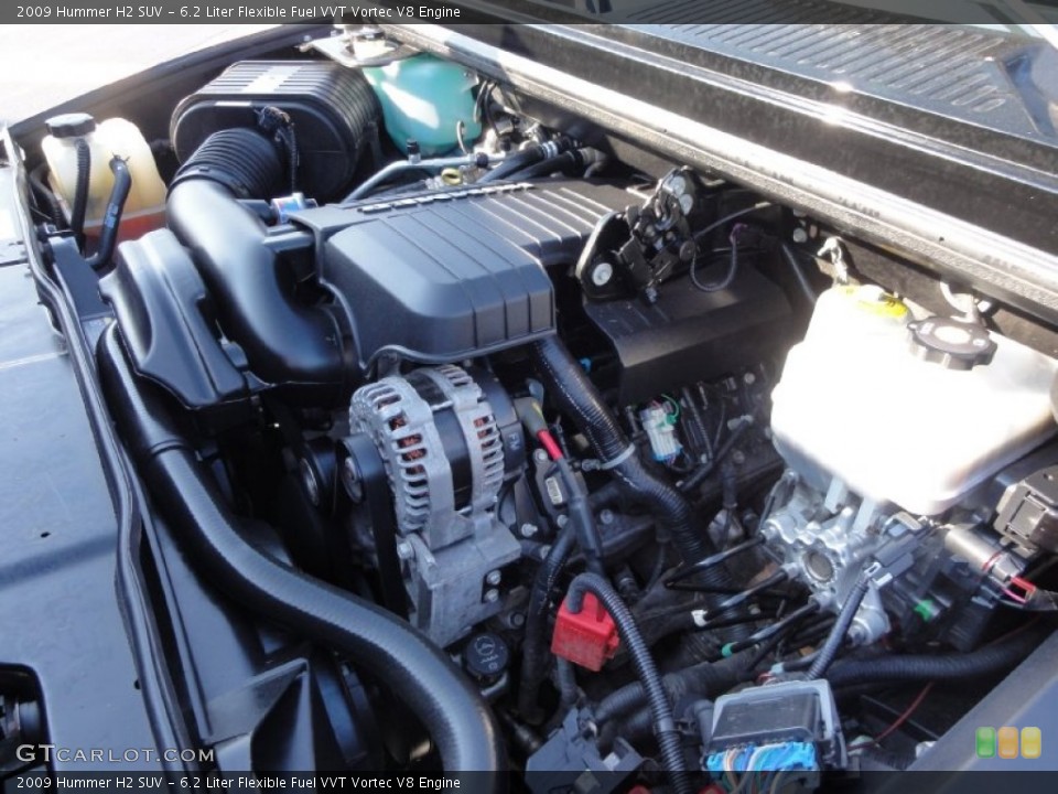 6.2 Liter Flexible Fuel VVT Vortec V8 Engine for the 2009 Hummer H2 #73938178