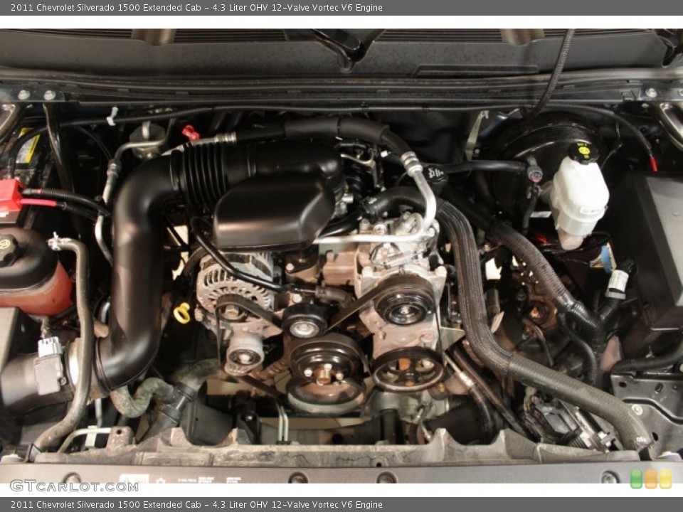 4.3 Liter OHV 12-Valve Vortec V6 2011 Chevrolet Silverado 1500 Engine