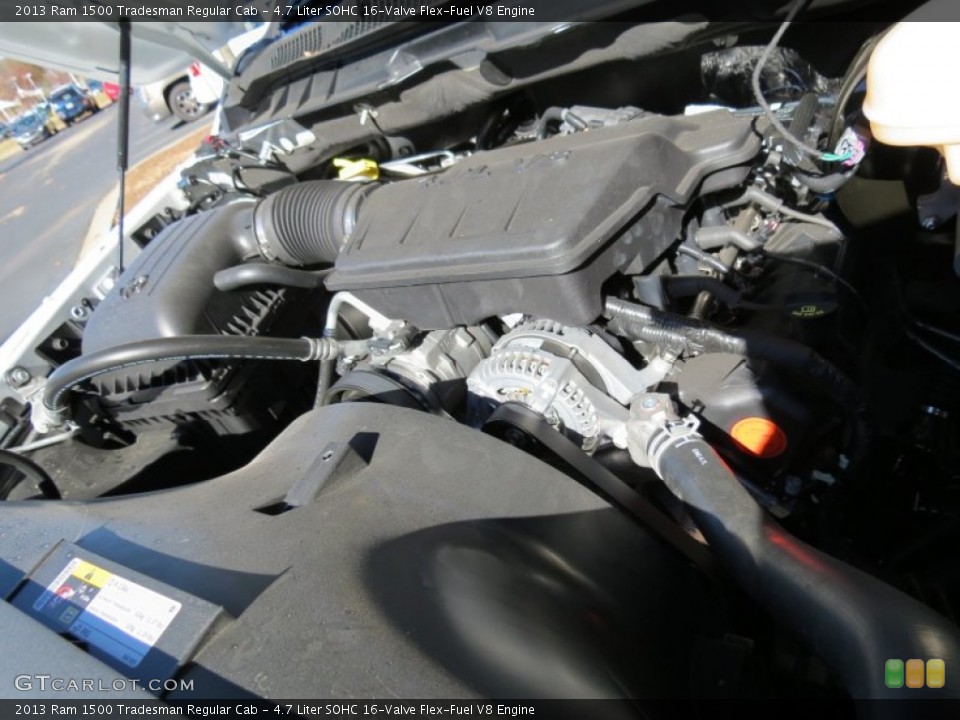 4.7 Liter SOHC 16-Valve Flex-Fuel V8 Engine for the 2013 Ram 1500 #73952325