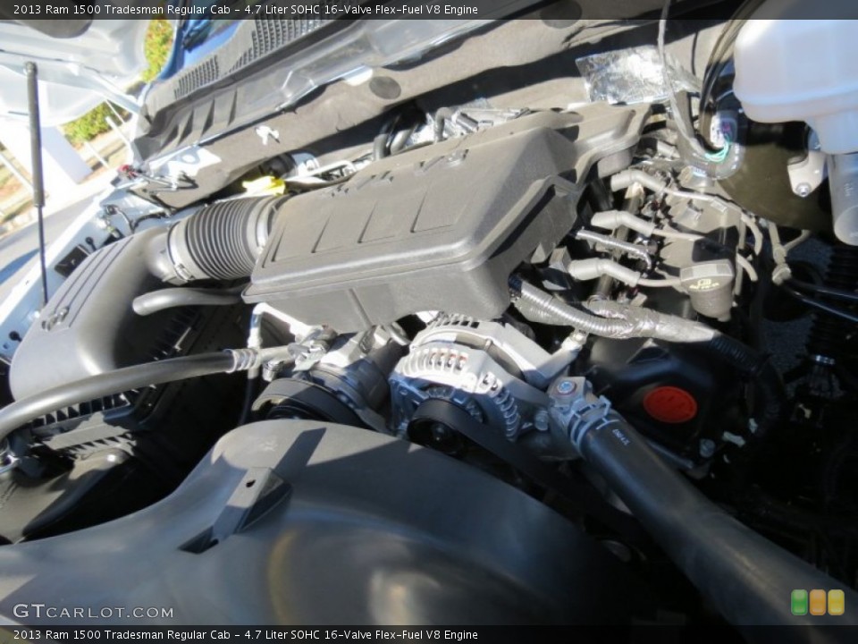 4.7 Liter SOHC 16-Valve Flex-Fuel V8 Engine for the 2013 Ram 1500 #73952522