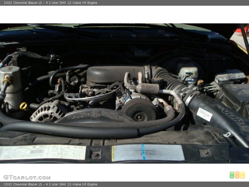 4.3 Liter OHV 12-Valve V6 2002 Chevrolet Blazer Engine
