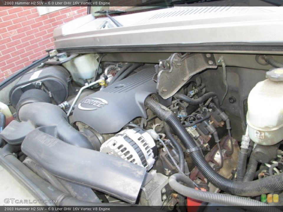 6.0 Liter OHV 16V Vortec V8 Engine for the 2003 Hummer H2 #73961560