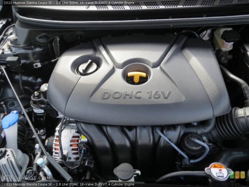 1.8 Liter DOHC 16-Valve D-CVVT 4 Cylinder Engine for the 2013 Hyundai Elantra #73993273
