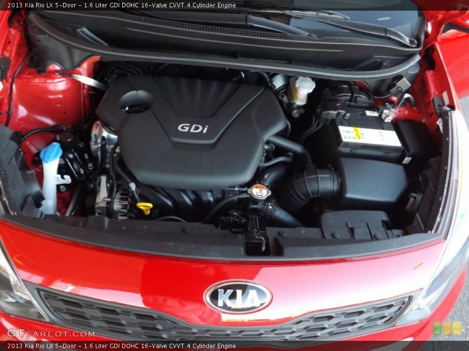 1.6 Liter GDI DOHC 16-Valve CVVT 4 Cylinder Engine for the 2013 Kia Rio #73996938