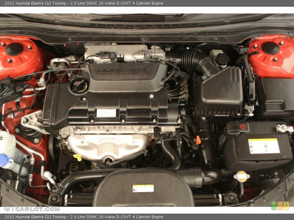 2.0 Liter DOHC 16-Valve D-CVVT 4 Cylinder Engine for the 2012 Hyundai Elantra #74034228